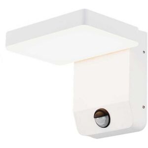 V-Tac Vt-11020 Lampada Led Da Parete Con Sensore Pir Faro 17w 150lm/w Illuminazione Facciate Quadrato Colore Bianco 3000k Design Moderno Ip65 Sku 2946