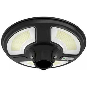 V-Tac Vt-65w Lampione Led 10w Da Giardino Autoalimentata A Batteria Con Pannello Solare E Sensore Integrato 6400k Con Telecomando Rf Ip65 - Sku 5153