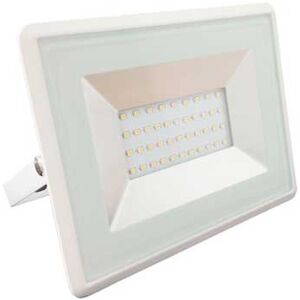 V-Tac Vt-4031w-N Faro Led 30w Smd Bianco Naturale 4000k 2510lm 100° Slim Alluminio Bianco Ip65 - Sku 215956