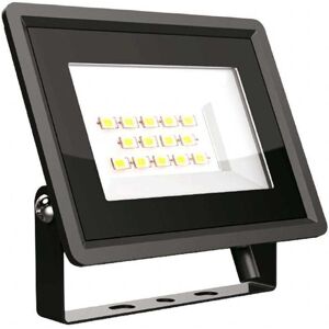 V-Tac Vt-4914 Faro Led Floodlight F-Series 10w Smd 75lm/w 110° Bianco Freddo 6500k Slim Alluminio Nero Ip65 - Sku 6729