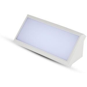 V-Tac Vt-8054 Lampada Led Da Parete Rettangolare 12w Angolare Colore Bianco Da Esterno Ip65 Applique Da Muro Luce Bianco Naturale 4000k Sku 6814