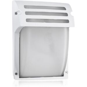 V-Tac Portalampada Moderno Da Parete Ip44 Vetro E Alluminio 1xe27 Mod. Vt- 754 Sku 7077 Bianco