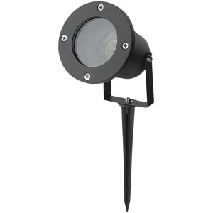 V-Tac Vt-7701 Picchetto Giardino Led Con Portalampada Gu10 In Alluminio Orientabile Colore Nero Ip65 - 7571