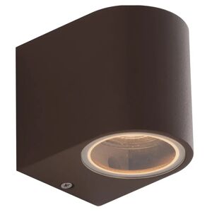 Tecnomat APPLIQUE ONE 1xGU10 IN ACCIAIO CORTEN 93x80x67 mm LAMPADINA NON INCLUSA IP54