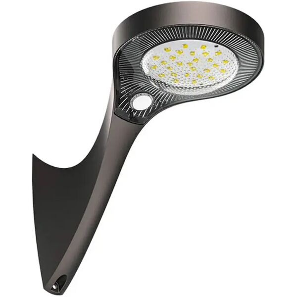 lampada con pannello solare da esterno ip65 con sensore pir crepuscolare 1000 lumen 4000k