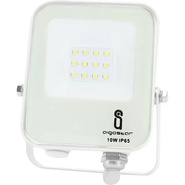 faro proiettore led 10w bianco da esterno ip65 bianco freddo 6500k aigostar