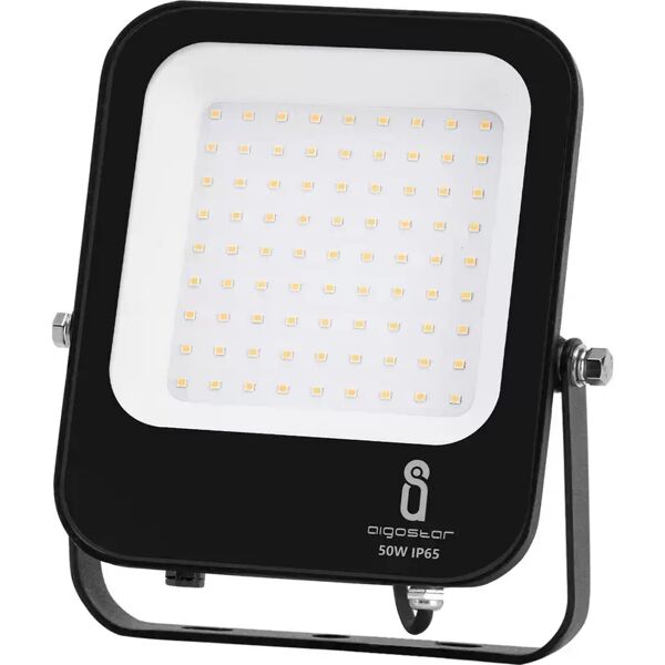 faro proiettore led 50w nero da esterno ip65 bianco neutro 4000k aigostar