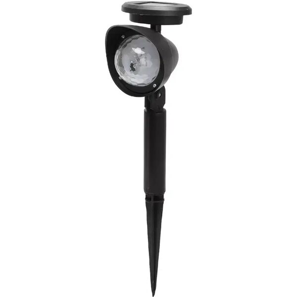 lampioncino segnapassi 5 led nero con pannello solare ip44 rgb con sensore crepuscolare aigostar