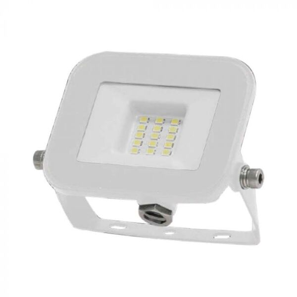 v-tac pro vt-44010 faro led 10w proiettore chip samsung corpo bianco luce 4000k ip65 - 10012