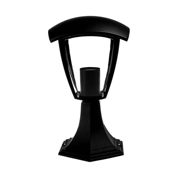 v-tac lampada led portalampada e27 lanterna da giardino forma lanterna in alluminio da terra 290mm colore nero ip44 - sku 7057