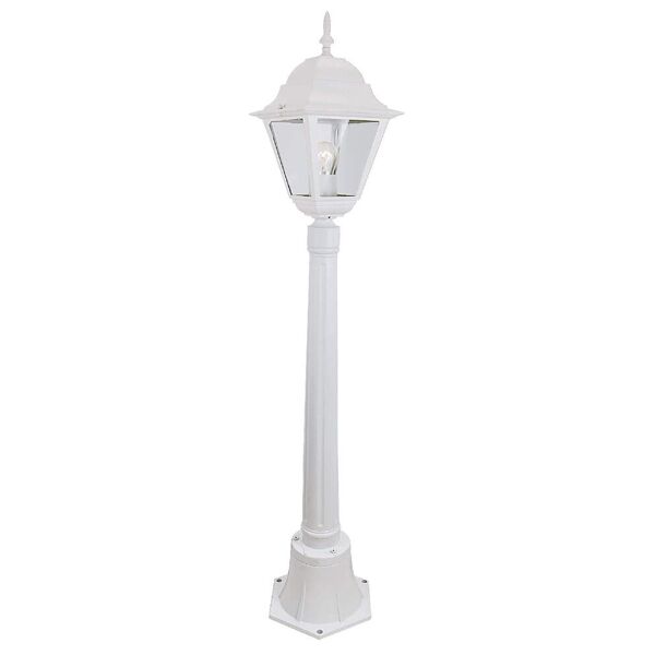 giardini del re lampione new york 110 bianco lampione da giardino lampioncino esterno in alluminio cm 110 1 luci colore bianco serie new york