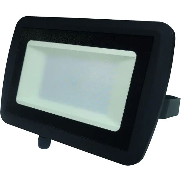 vivida international proiettore led vivida 100w da interno ed esterno 8555 lumen 4000k luce bianca ip65 nero