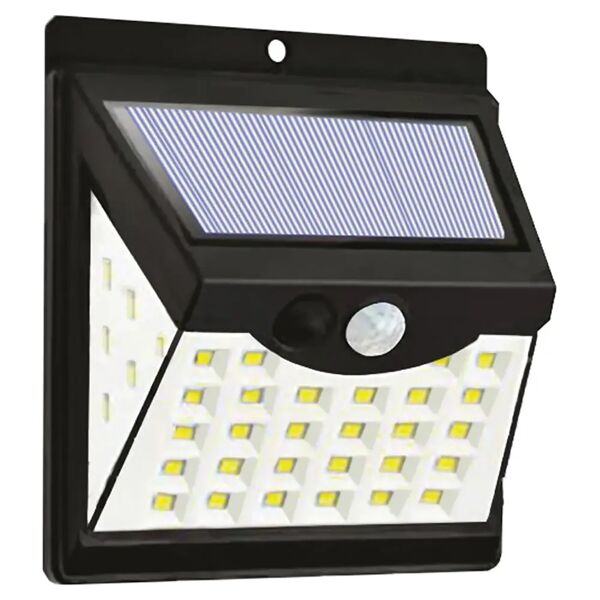 tecnomat applique solare 10w 250 lumen 6500k luce fredda sensore crepuscolare e movimento ip65