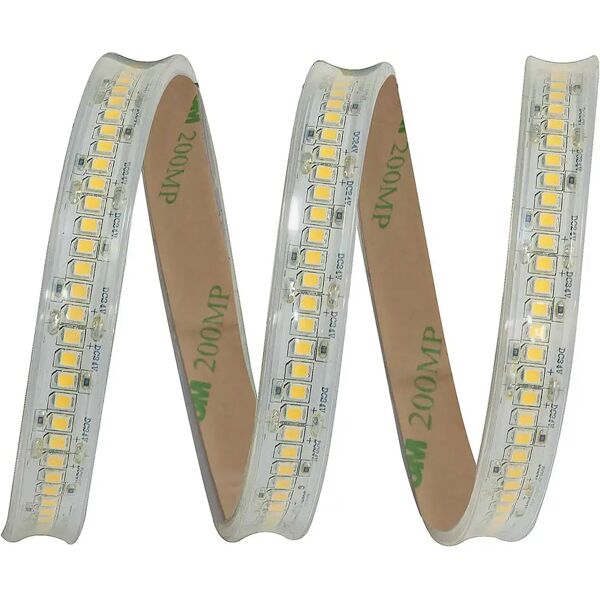 tecnomat strip led tmr da esterno 24v lunghezza 5 m 16 w/m 1600 lumen 3000k luce calda ip65