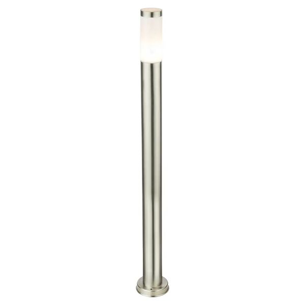 tecnomat paletto da esterno acciaio boston 110 cm 1x60w e27 ip44