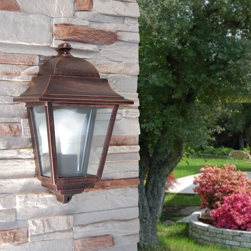 LIBERTI LAMP linea GARDEN Athena Mezza Lanterna A Parete Quadrata Classica Illuminazione Esterno Giardino