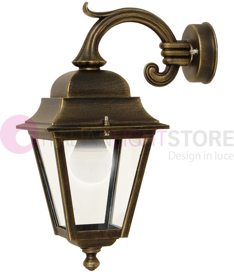 LIBERTI LAMP linea GARDEN Athena Piccola Lanterna A Parete Quadrata Classica Per Esterno Giardino