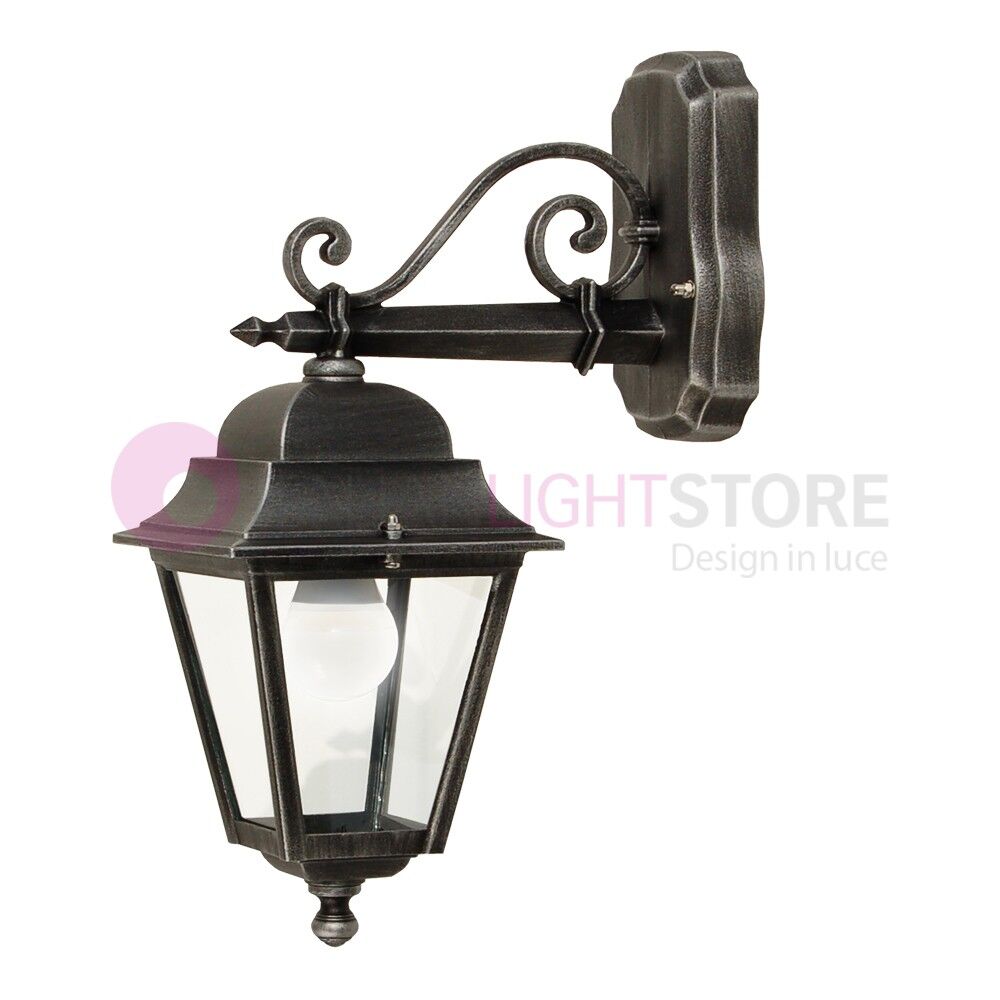 LIBERTI LAMP linea GARDEN Athena Piccola Lanterna A Parete Quadrata Classica Per Esterno Giardino