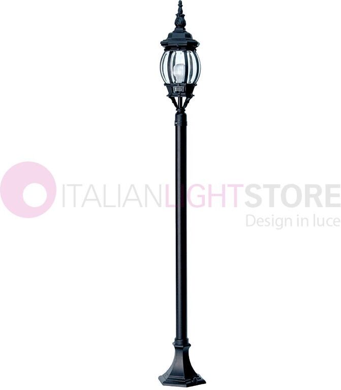 DURALITE SRL Boston Lampione Classico Per Esterni Giardino H.137 Cm