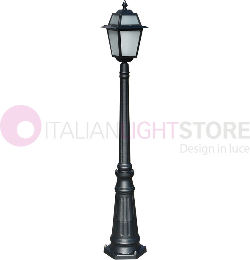 LIBERTI LAMP linea GARDEN Artemide Antracite Lampione H. 152 Per Esterno Classico Lanterna Quadrata