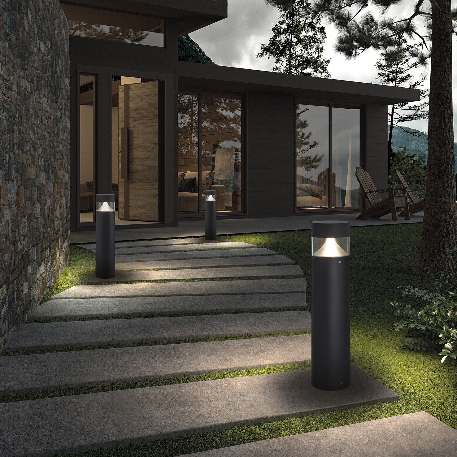 Novolux Lighting Bindella Lampioncino Led Per Esterni Design Moderno Ip65