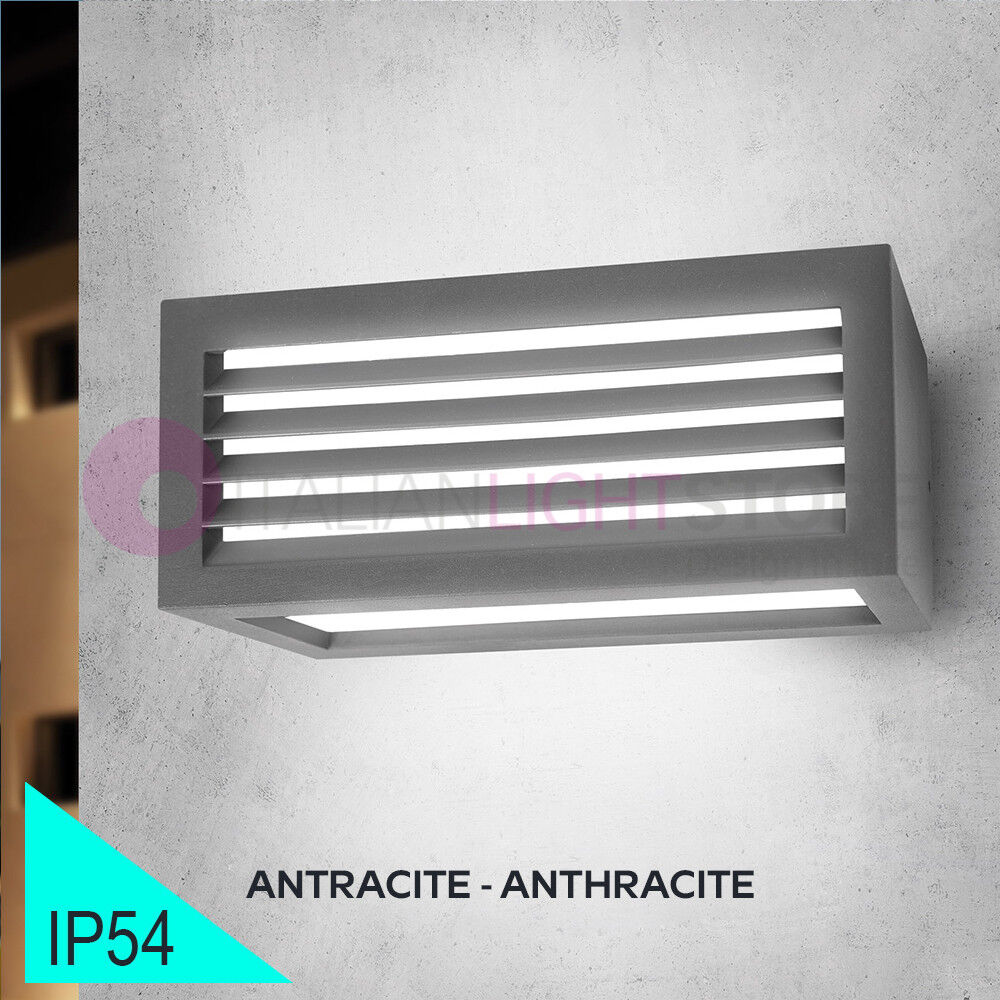 BOT Lighting Vigo2 Antracite Applique Da Esterno Con Frangiluce Design Moderno Ip54