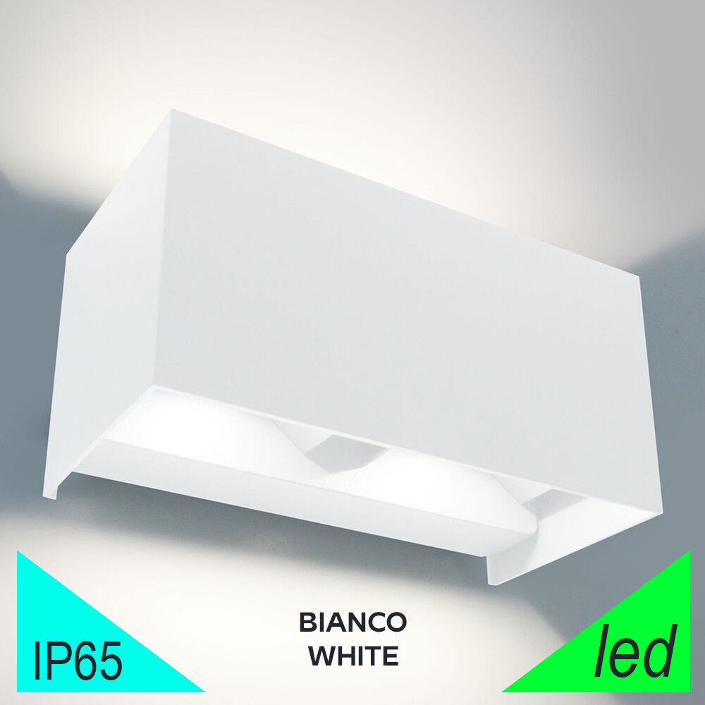 BOT Lighting Marbella Duo Bianco Faretto Led Da Esterno A 4 Fasci Regolabili Ip65