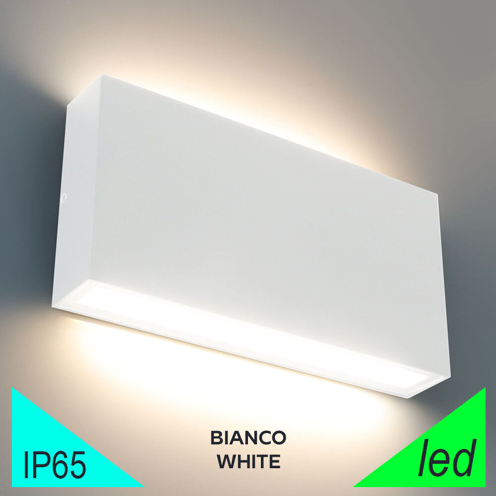 BOT Lighting Madrid24 Bianco Applique Led Da Esterno Up&down 24w Ip65