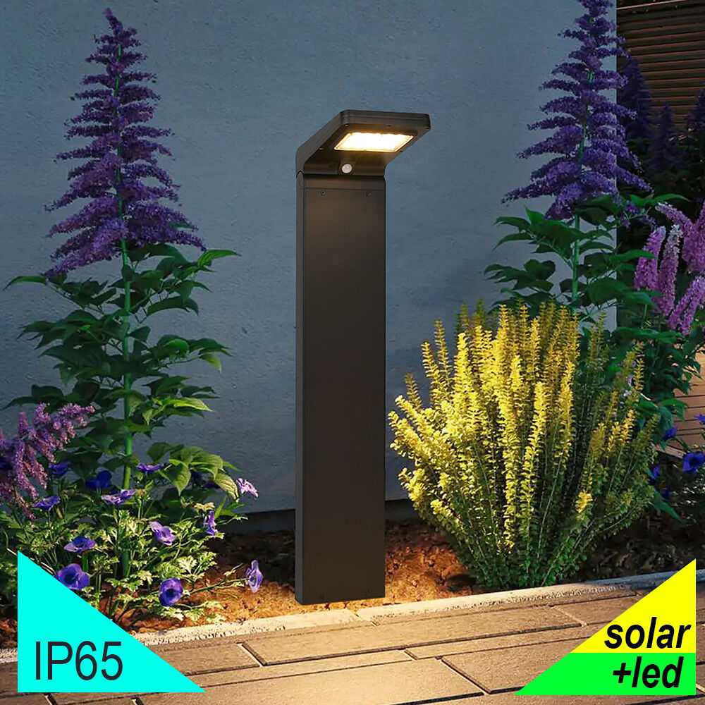 BOT Lighting Yuma1200p Paletto Solare Da Giardino Con Pannello Integrato, Pir E Crepuscolare