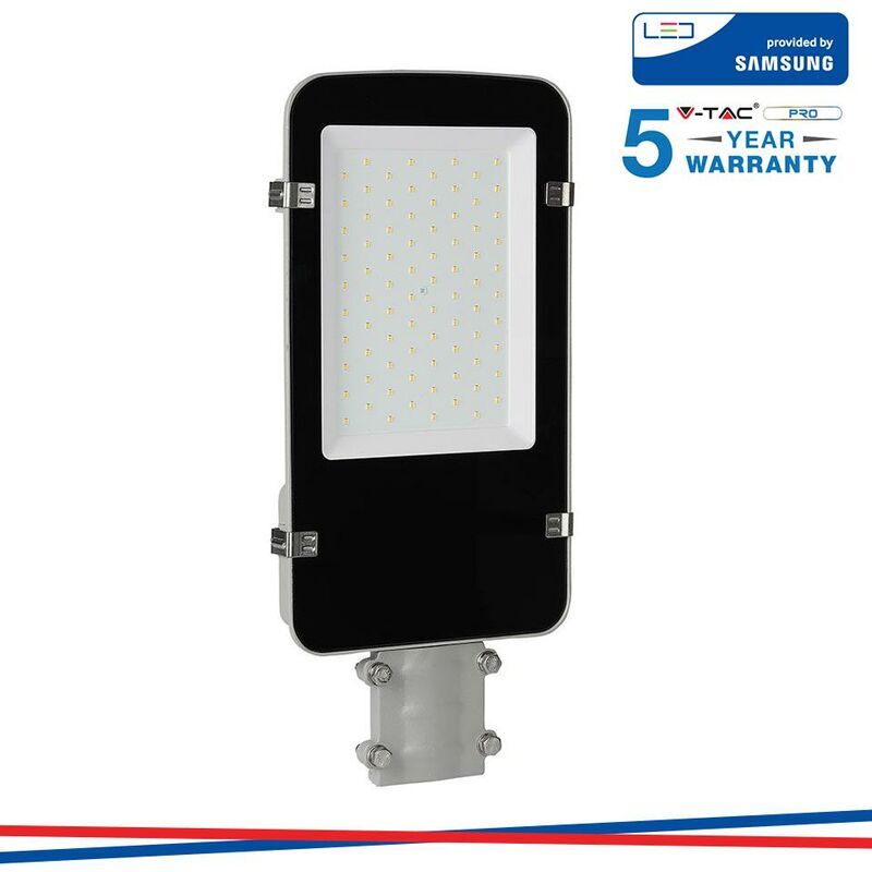 Samsung Led armatura stradale  chip a++ 5 anni warranty - 50W corpo griggio 6400K - Luce fredda