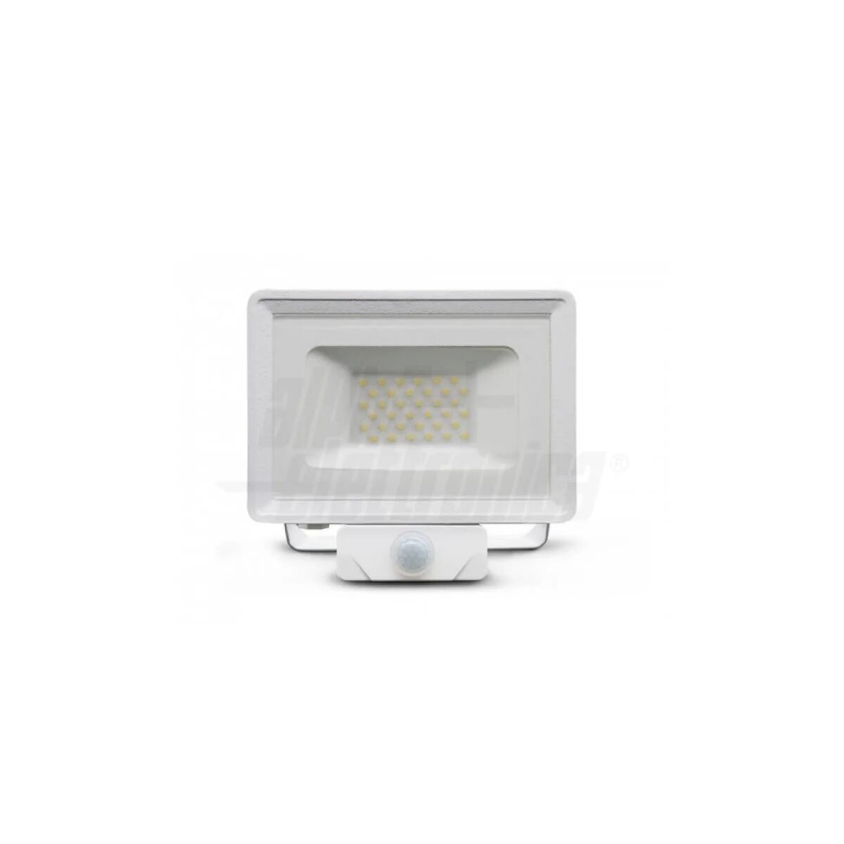 Faro Led Esterno Sensore Movimento 20W PIR Luce Naturale IP65 Slim, Colore Bianco