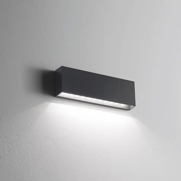 Applique e-sealed - isyluce mm 240x80x41 led 6w 3000k ip65 bianco / antracite