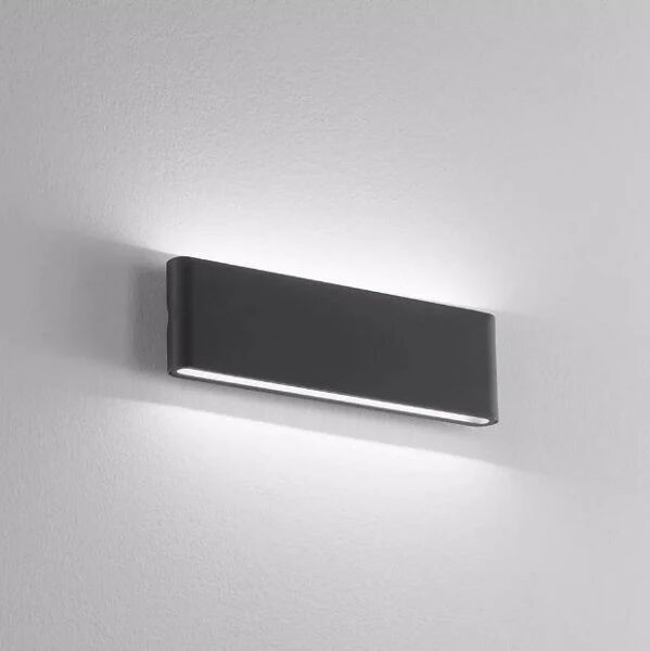 Applique isyluce mm 300x90x35 led 15+15w 3000k ip54 antracite