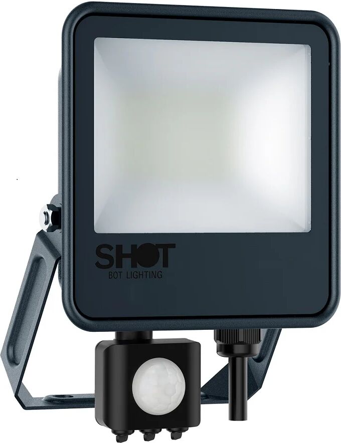 Shot Proiettore LED 30W - 4000K - Grigio - PIR Sensor