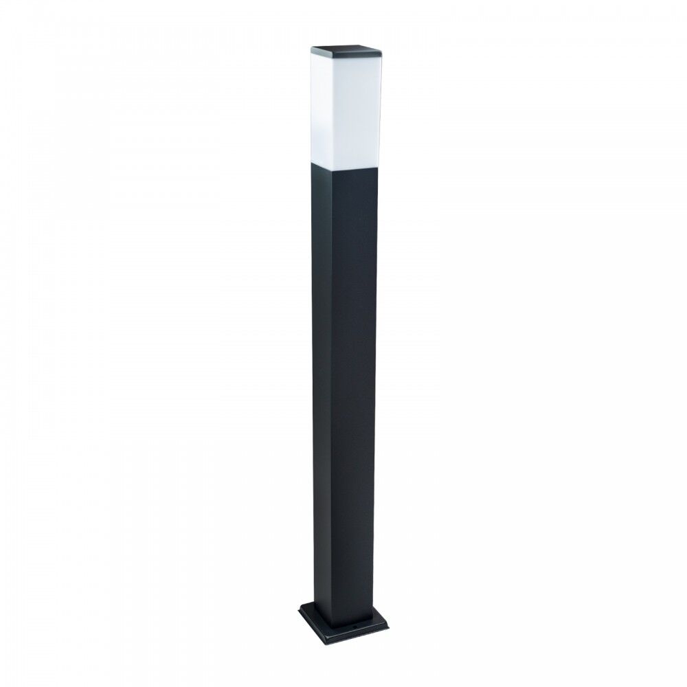 LEDDIRETTO Paletto da Giardino 100cm, acciaio inox NERO, IK06, IP54, base E27