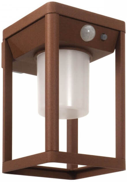 LEDDIRETTO Applique da parete Solare con Sensore Movimento Corten IP54 serie Vimo