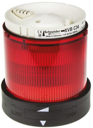 Schneider Electric Segnalatore  Harmony XVB, tipo: luminoso, A incandescenza, LED, lente Rosso, base diam. 70mm, 250 V,, XVBC34