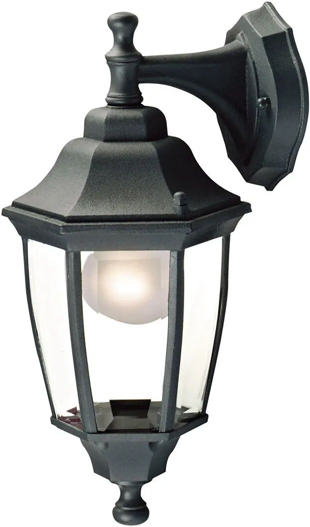 Applique Discendente  Serie Ego Nera In Alluminio Lampadina E27 60w