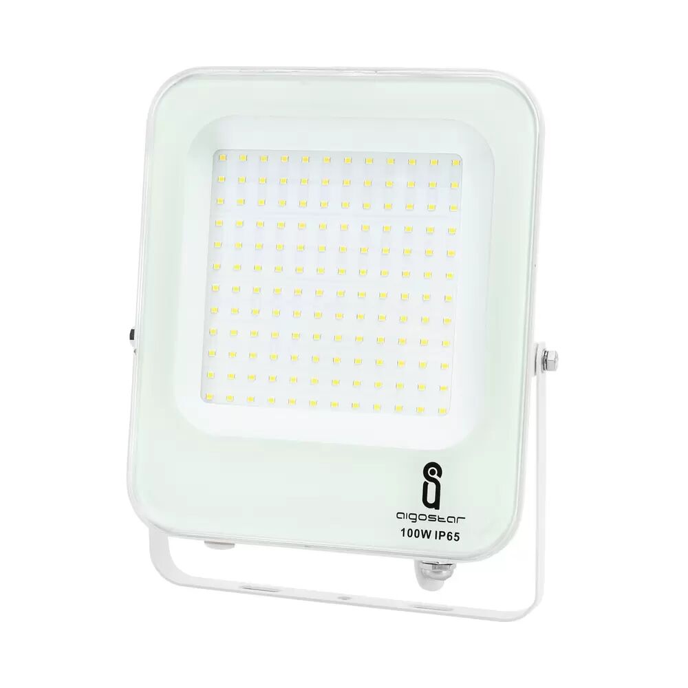 Faro proiettore Led 100W Bianco da esterno IP65 Bianco neutro 4000K Aigostar