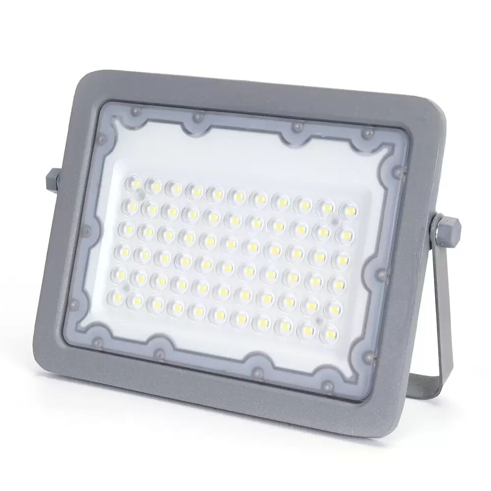 Faro proiettore Led 50W Grigio da esterno IP65 Bianco freddo 6500K Aigostar