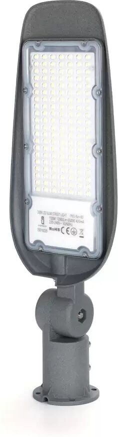 Lampione stradale Led 100W Grigio IP65 Bianco freddo 6500K Aigostar