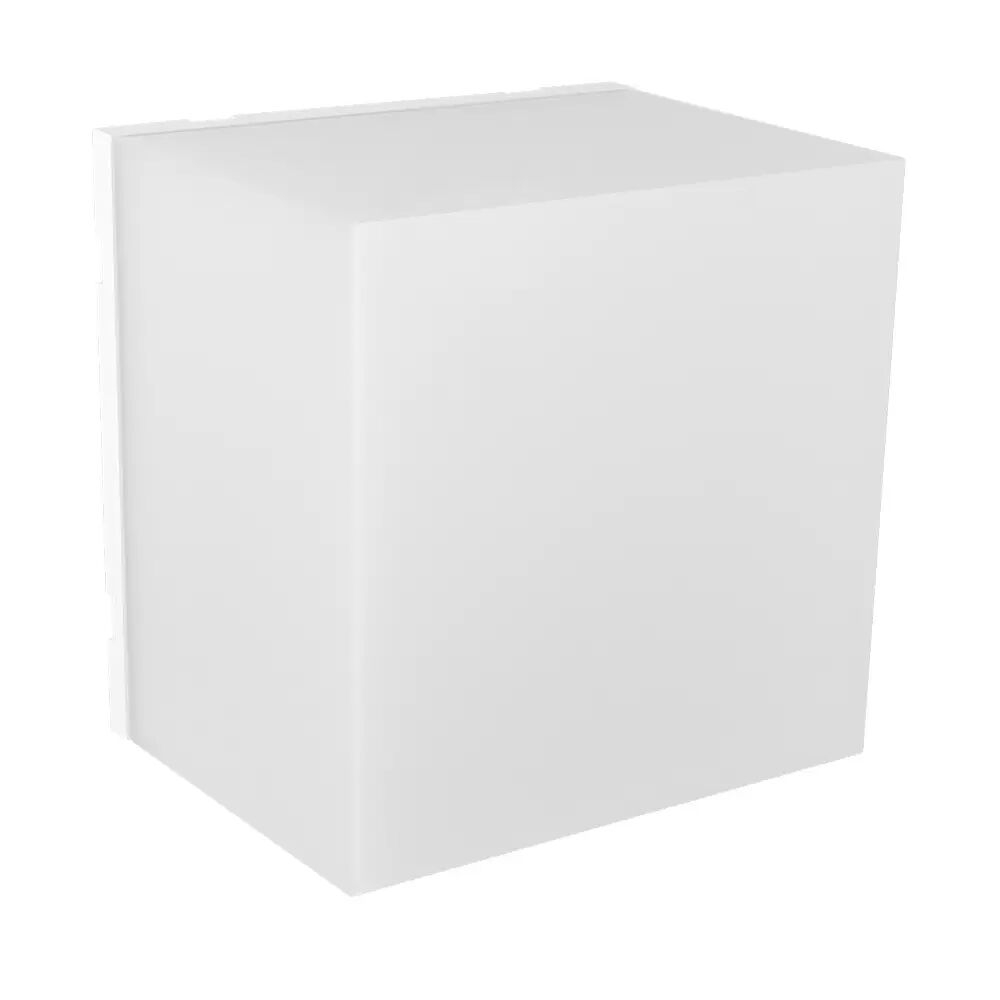 Applique Led da parete Cube 5W quadrato Bianco IP44 luce regolabile Novaline