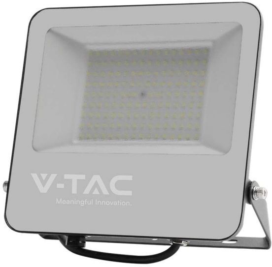 V-Tac Pro Vt-44105 Faro Led 100w Proiettore Chip Samsung 185lm/w Corpo Nero Vetro Grigio Luce 6500k Ip65 - 9895