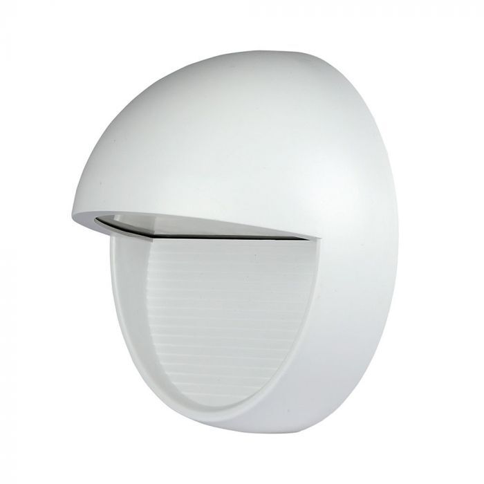 V-Tac Vt-1182 Lampada Applique Led 3w Parete Segnapasso Tondo Bianco Ip65 Bianco Caldo 3000k - Sku 1408