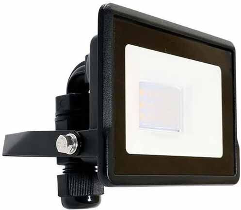 V-Tac Vt-118 Faro Led 10w Chip Samsung Smd Bianco Naturale 4000k Slim Alluminio Nero Box Derivazione Ip65 - Sku 20305