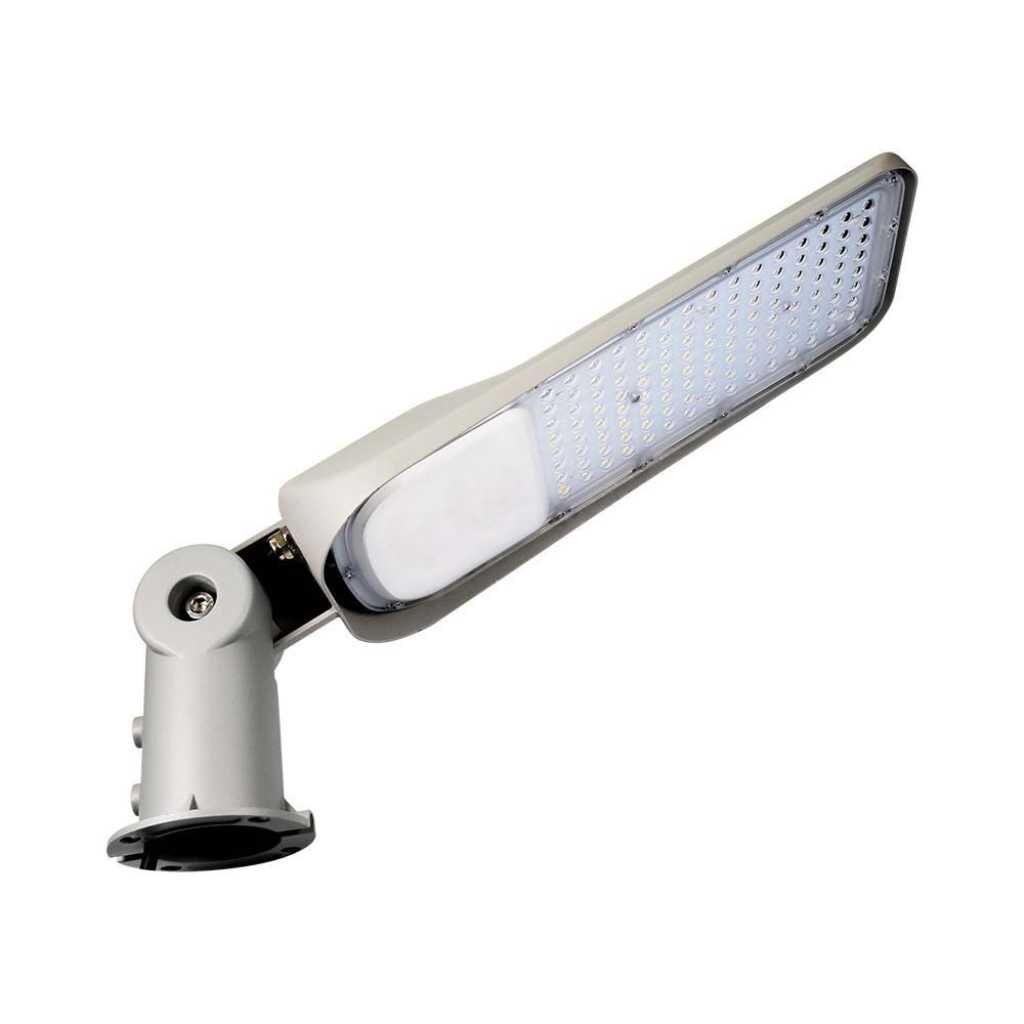 V-Tac Pro Armatura Lampada Stradale Led 100w 110lm/w Chip Samsung Sensore Automatico On/off Luce 6400k Corpo Grigio Slim Ip65 - Sku 20435