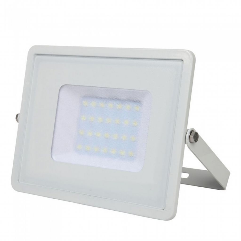 V-Tac Pro Vt-30 Faro Led 30w Slim Alluminio Bianco Chip Samsung Smd Bianco Naturale 4000k Ip65 - Sku 21404