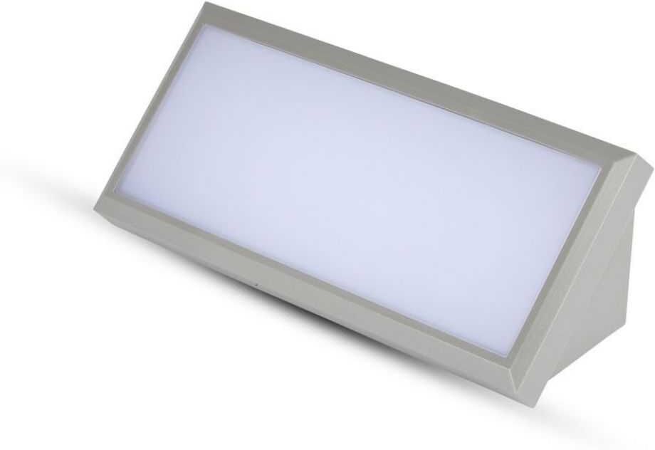 V-Tac Vt-8054 Lampada Led Da Parete 12w Applique Da Muro Luce Soffusa Rettangolare Da Esterno Ip65 Luce Bianco Freddo 6400k 218235