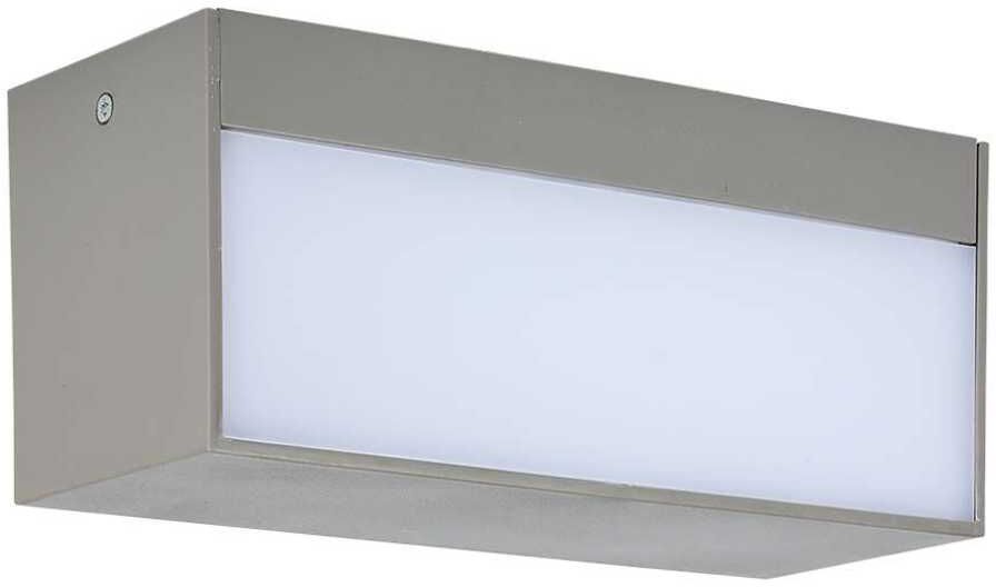 V-Tac Vt-8057 Lampada Led Da Parete 12w Applique Doppio Fascio Up/down 90°rettangolare Da Esterno Ip65 Luce 4200k - 218243