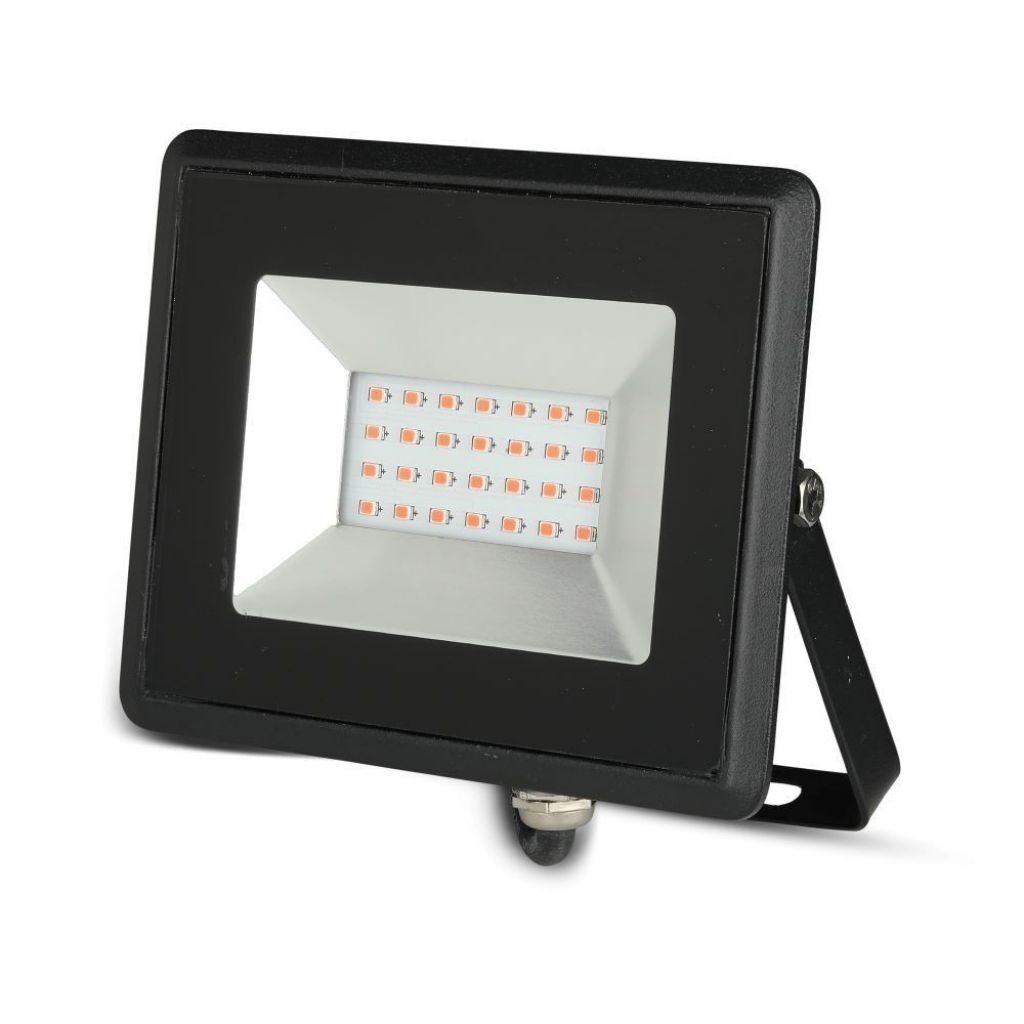 V-Tac Vt-4021 Faro Led Smd 20w Luce Rossa E-Series Ultra Slim Nero Ip65 - Sku 5992